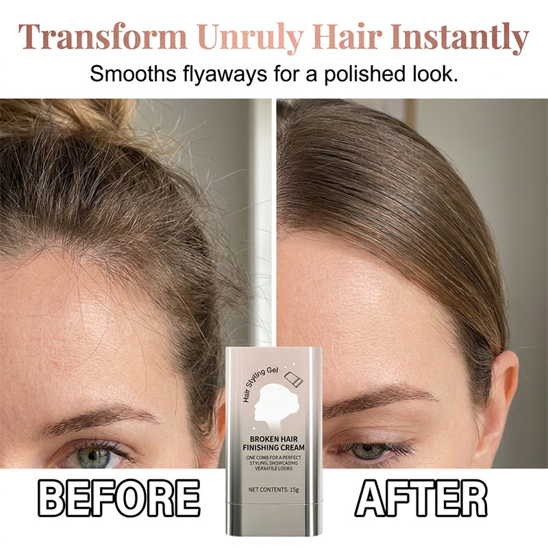 🔥🎁 2+1 GRATIS!!🥳✂️ Tragbarer Haar‑Finishing‑Stick mit Kamm | 2‑in‑1‑Fliegende‑Haare‑Styling‑Stift