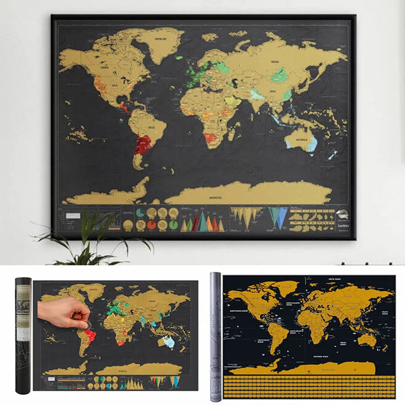 🌍 50 % RABATT! Scratch‑Map Reisetagebuch – Kratze deine Reiseerinnerungen frei, sieh welche Teile der Welt du schon entdeckt hast