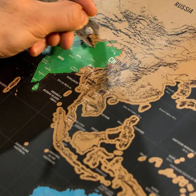 🌍 50 % RABATT! Scratch‑Map Reisetagebuch – Kratze deine Reiseerinnerungen frei, sieh welche Teile der Welt du schon entdeckt hast