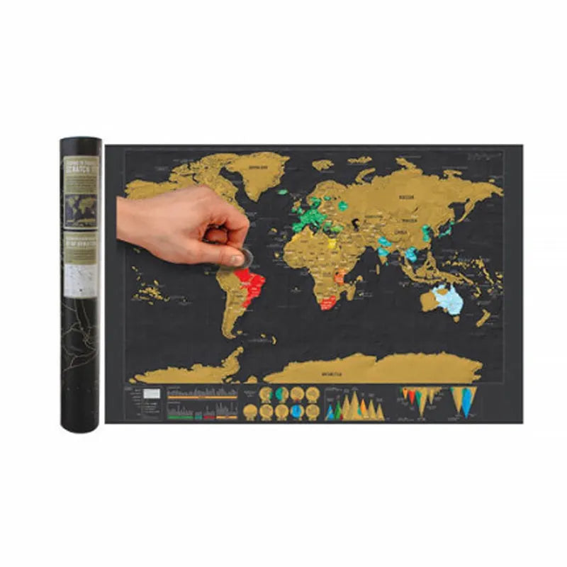 🌍 50 % RABATT! Scratch‑Map Reisetagebuch – Kratze deine Reiseerinnerungen frei, sieh welche Teile der Welt du schon entdeckt hast