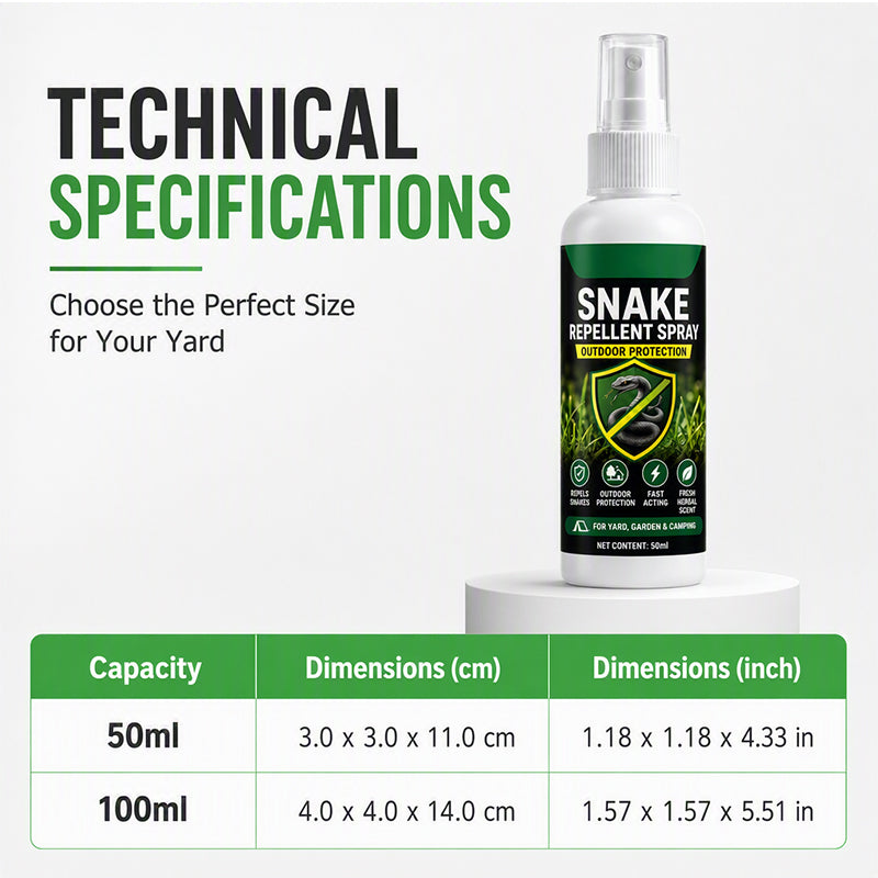 🔥🎁 2+1 GRATIS!!🥳💞 50K+ VERKAUFT! ⚡🐍 Schnellwirkendes Schlangen‑Abwehrspray für den Außenbereich