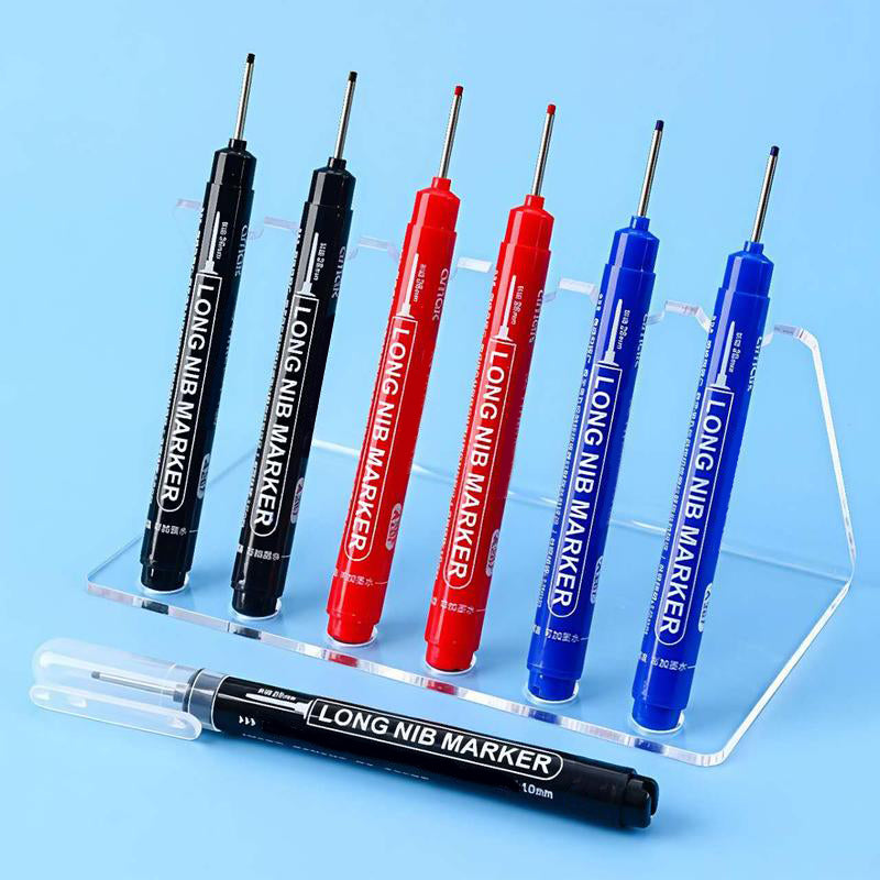 💥 50% Rabatt! ✏️ Präzisions-Markierstifte 5er-Set – 20 mm lange Spitze, ölbasierte Tinte, wasserfest. Für Fliesen, Holz, Bohrpunkte, enge Spalten. 5 Farben 🛡️