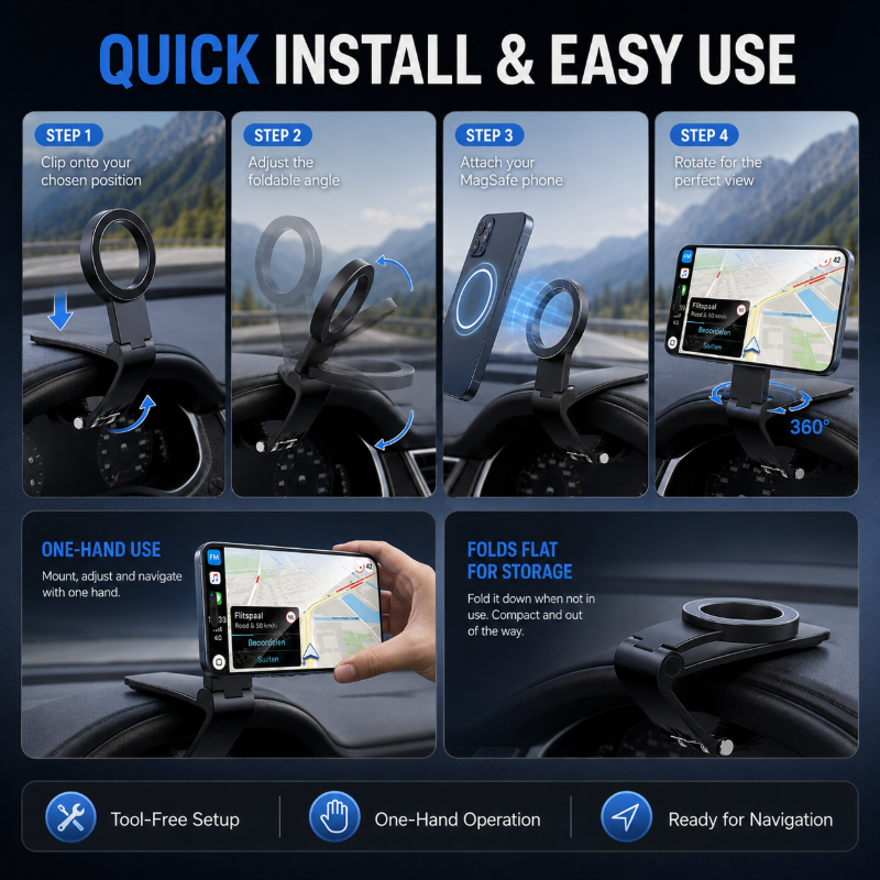 📱 50 % Rabatt! Magnetische Handyhalterung – klappbar, universell & stabil. Sicher navigieren, kein Kabelchaos mehr! 🚗💪