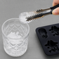 💀 3D-Totenkopf-Eiswürfelform aus Silikon mit Deckel – Lustige, langsam schmelzende Eisform für Whiskey, Cocktails und Halloween-Drinks