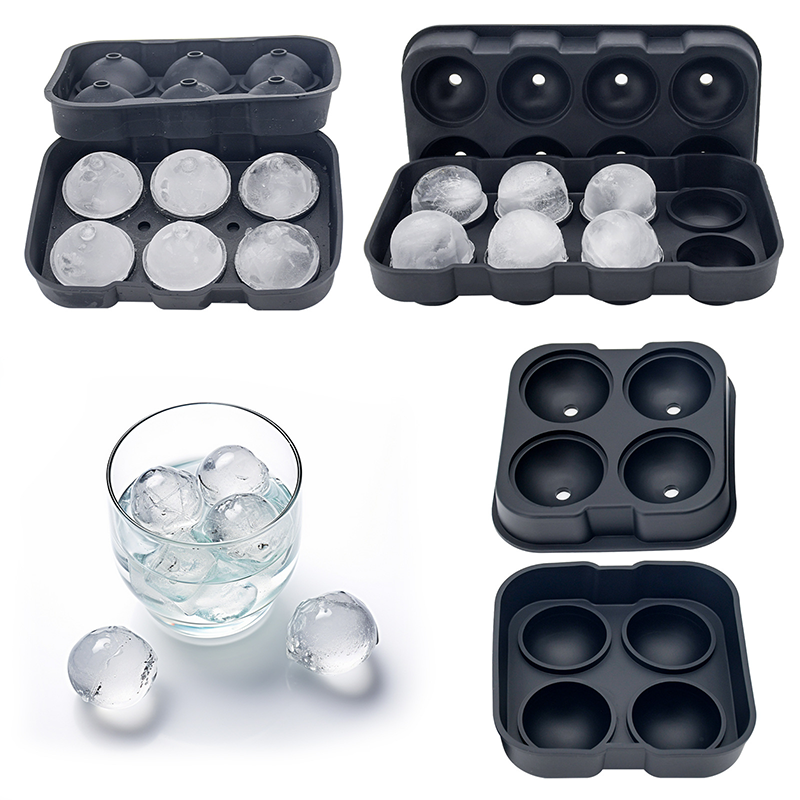 💀 3D-Totenkopf-Eiswürfelform aus Silikon mit Deckel – Lustige, langsam schmelzende Eisform für Whiskey, Cocktails und Halloween-Drinks