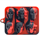 💀 3D-Totenkopf-Eiswürfelform aus Silikon mit Deckel – Lustige, langsam schmelzende Eisform für Whiskey, Cocktails und Halloween-Drinks