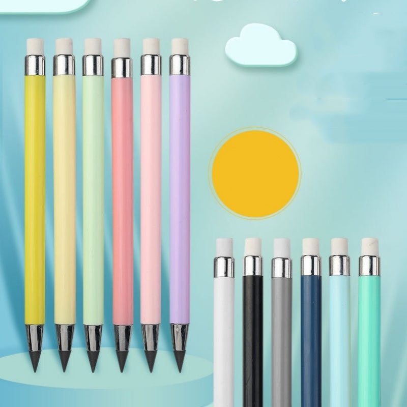 ✏️ Ewiger Bleistift mit Radiergummi – kein Anspitzen nötig, bruchsicherer Schreibstift für Schule, Zeichnen und den Alltag