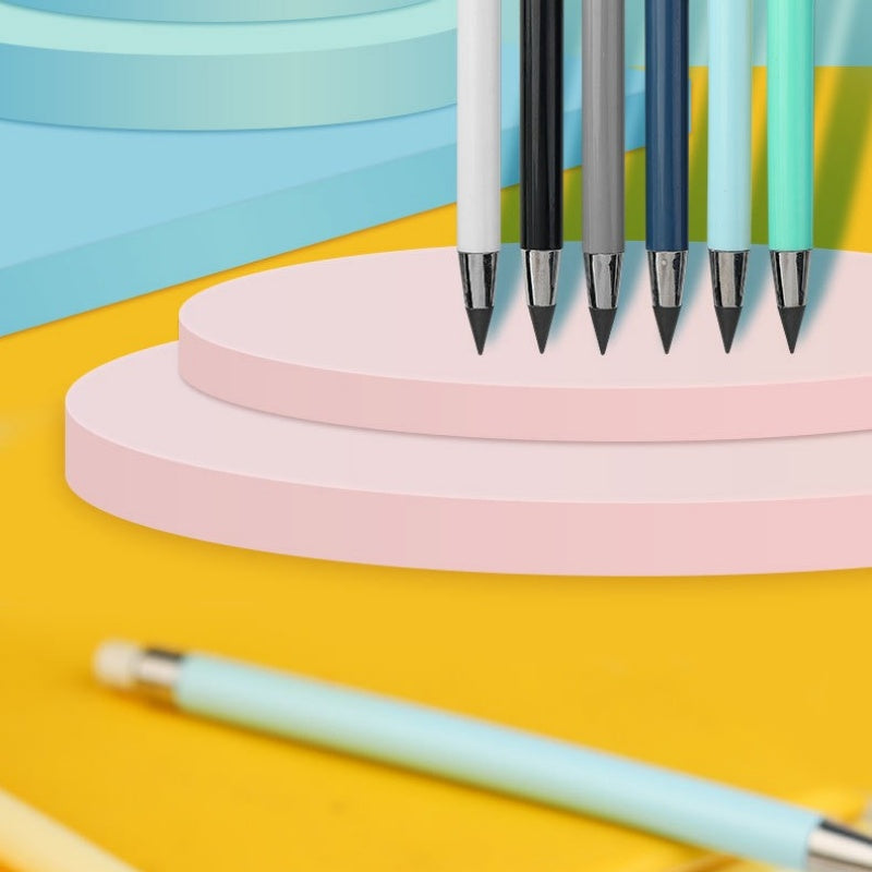 ✏️ Ewiger Bleistift mit Radiergummi – kein Anspitzen nötig, bruchsicherer Schreibstift für Schule, Zeichnen und den Alltag