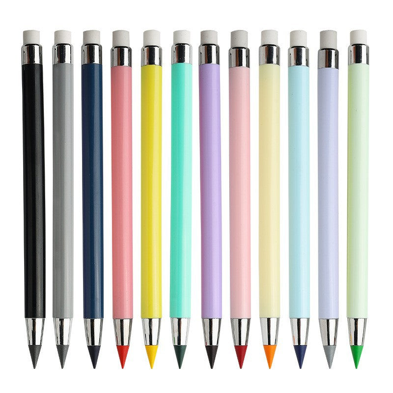 ✏️ Ewiger Bleistift mit Radiergummi – kein Anspitzen nötig, bruchsicherer Schreibstift für Schule, Zeichnen und den Alltag
