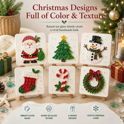 🎁🎄 Weihnachtsmosaik-Bastelset – Gestalte deine eigene funkelnde Weihnachtsdeko ✨