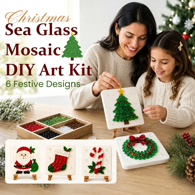🎁🎄 Weihnachtsmosaik-Bastelset – Gestalte deine eigene funkelnde Weihnachtsdeko ✨