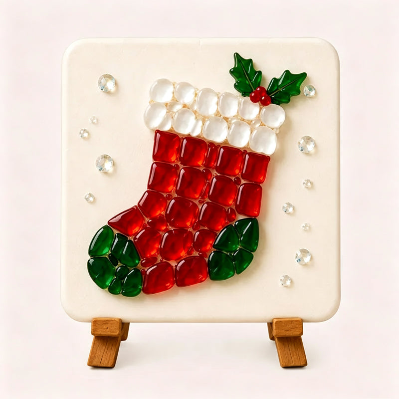 🎁🎄 Weihnachtsmosaik-Bastelset – Gestalte deine eigene funkelnde Weihnachtsdeko ✨