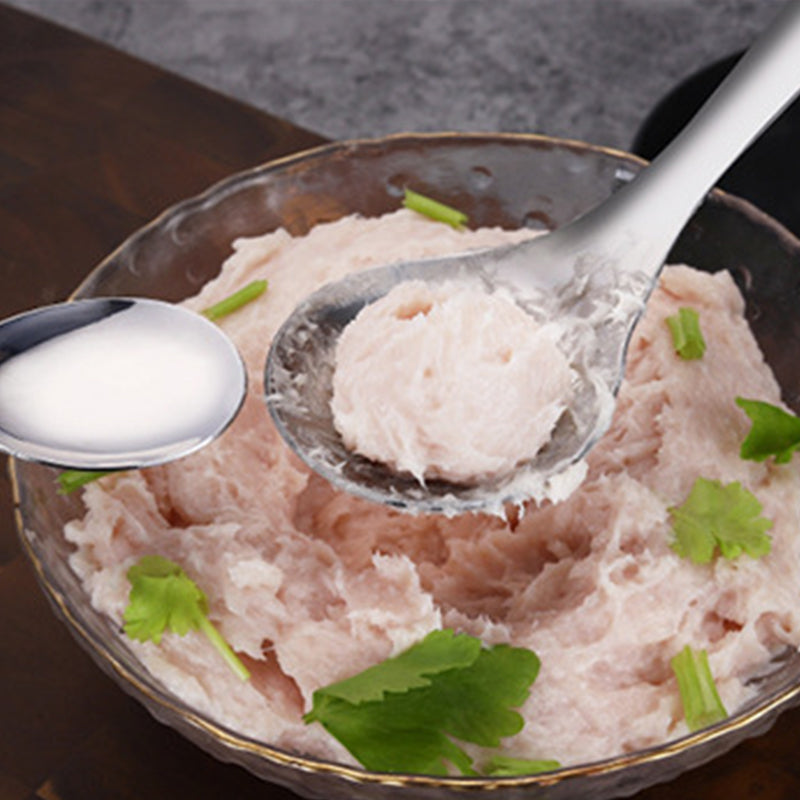 🍢 Fleischbällchen-Löffel aus Edelstahl – Kleckerfrei & einfach in der Handhabung