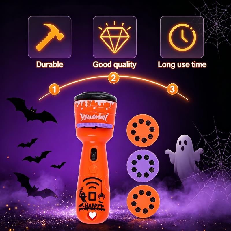 🎃👻 Kinder-Projektions-Taschenlampen-Spielzeug für Weihnachten & Halloween