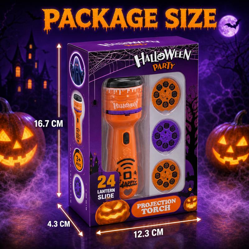 🎃👻 Kinder-Projektions-Taschenlampen-Spielzeug für Weihnachten & Halloween