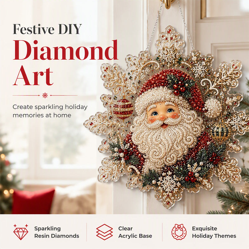 🔥🎁 2+1 GRATIS!!🥳🎄Weihnachts-Perlen-Diamant-Kunst-Hängeornament-Set | Lichtechte, farbechte Perlen zum Selbermachen von Weihnachtsdekorationen 🎅💎