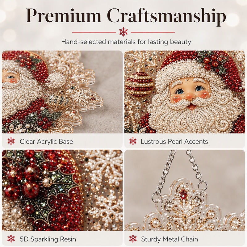 🔥🎁 2+1 GRATIS!!🥳🎄Weihnachts-Perlen-Diamant-Kunst-Hängeornament-Set | Lichtechte, farbechte Perlen zum Selbermachen von Weihnachtsdekorationen 🎅💎