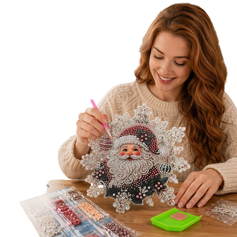 🔥🎁 2+1 GRATIS!!🥳🎄Weihnachts-Perlen-Diamant-Kunst-Hängeornament-Set | Lichtechte, farbechte Perlen zum Selbermachen von Weihnachtsdekorationen 🎅💎