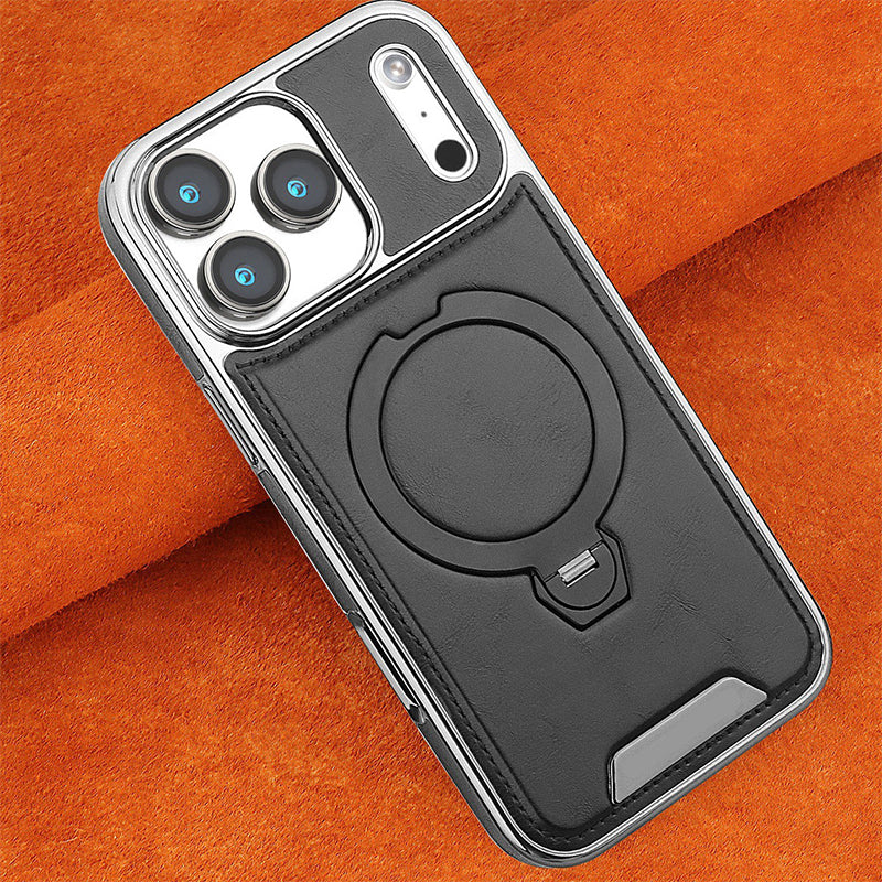 📱 360° magnetische stoßfeste Handyhülle mit drehbarem Ständer, kompatibel mit kabellosem Laden