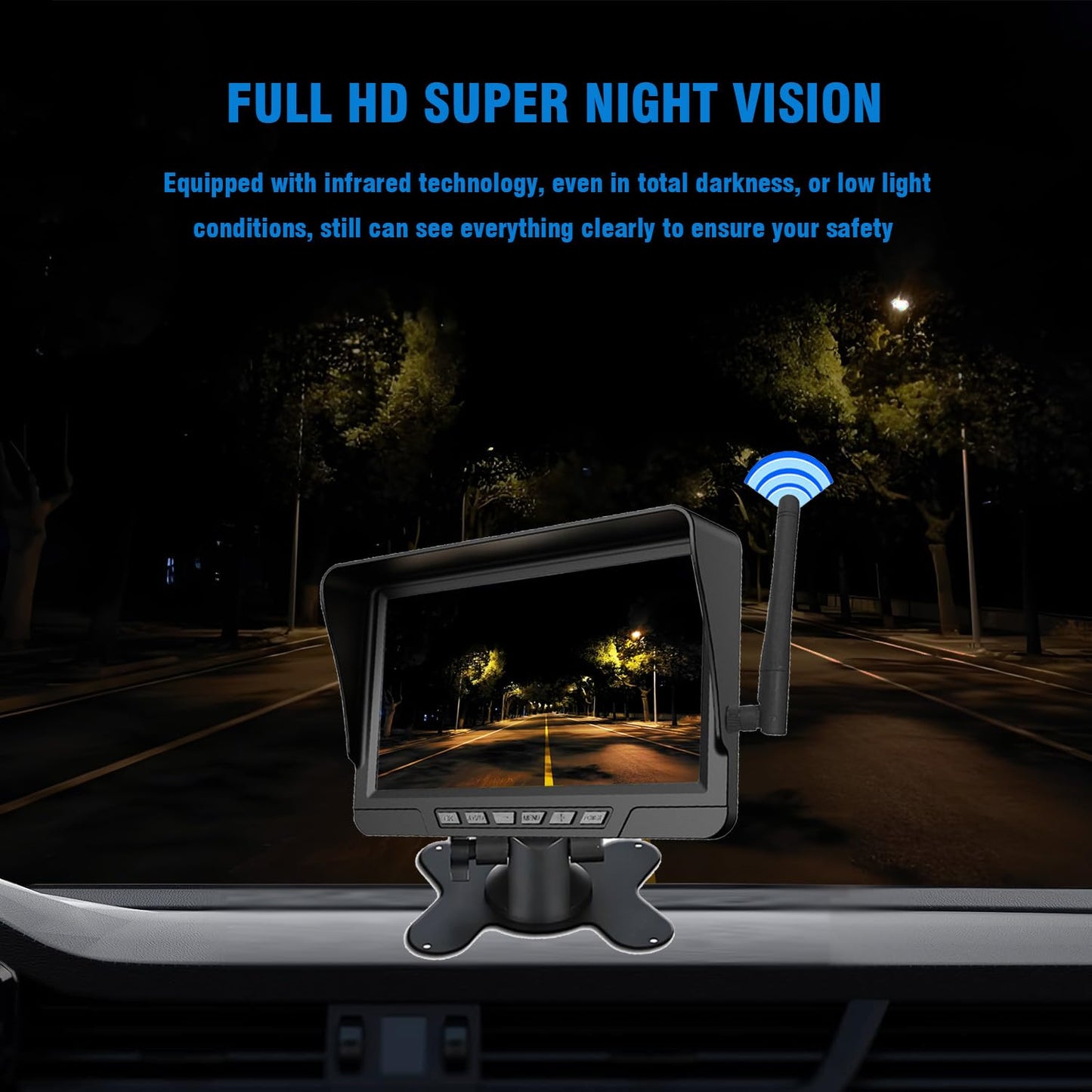 🏆 50 % Rabatt!! 🚛 Fahren Sie mit Zuversicht! Kabellose 1080P HD Rückfahrkamera – Split-Screen-System für LKW & Wohnmobile