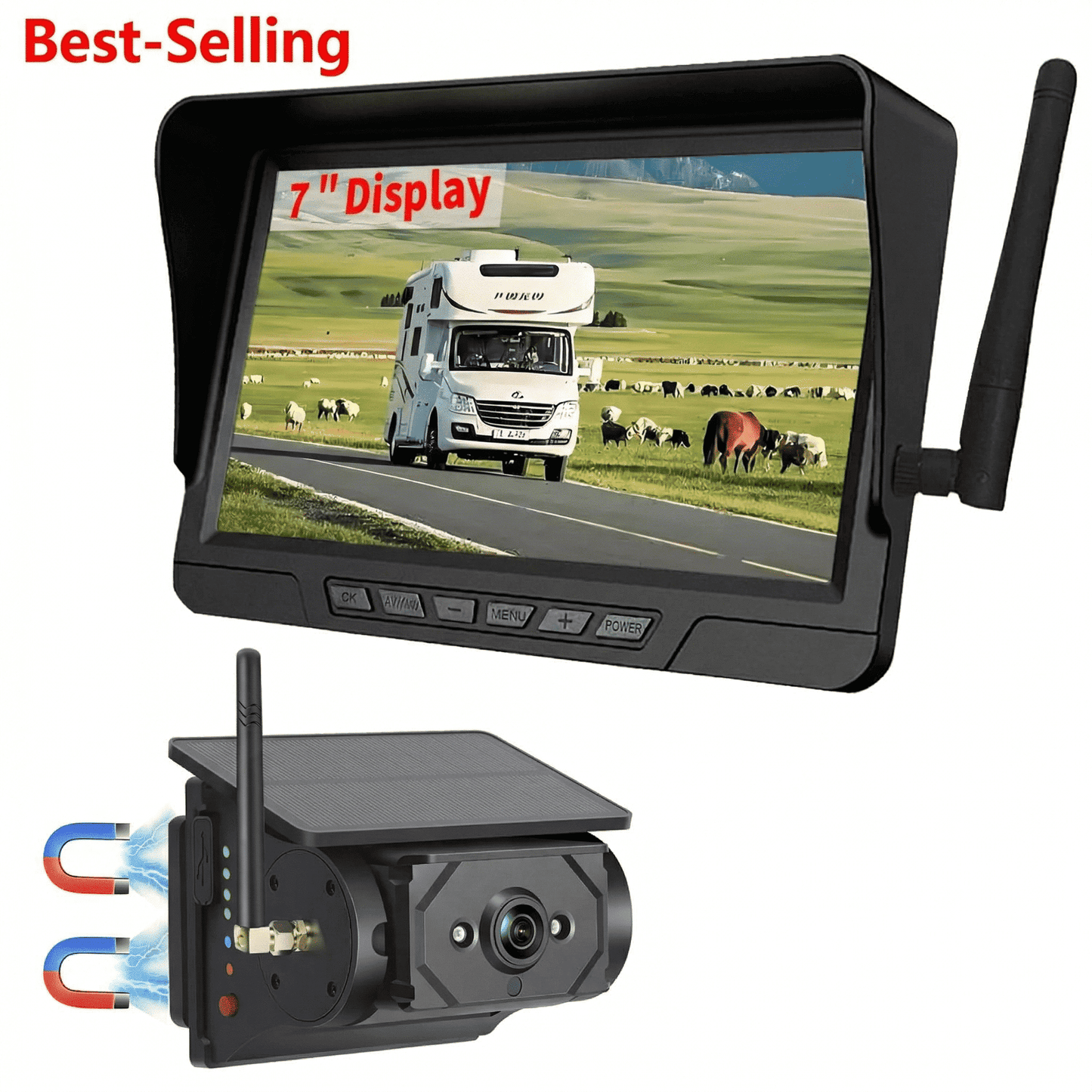 🏆 50 % Rabatt!! 🚛 Kabelloses Rückfahrkamerasystem in 1080p HD