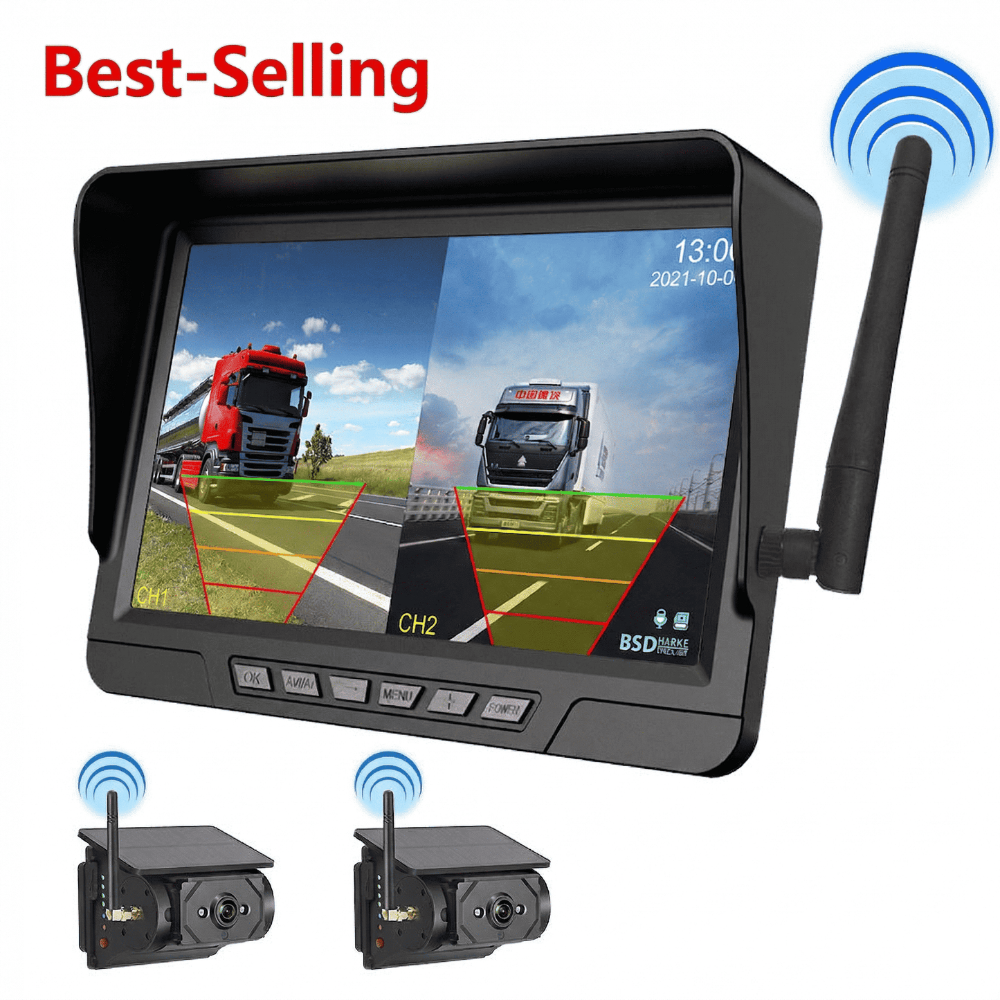 🏆 50 % Rabatt!! 🚛 Kabelloses Rückfahrkamerasystem in 1080p HD