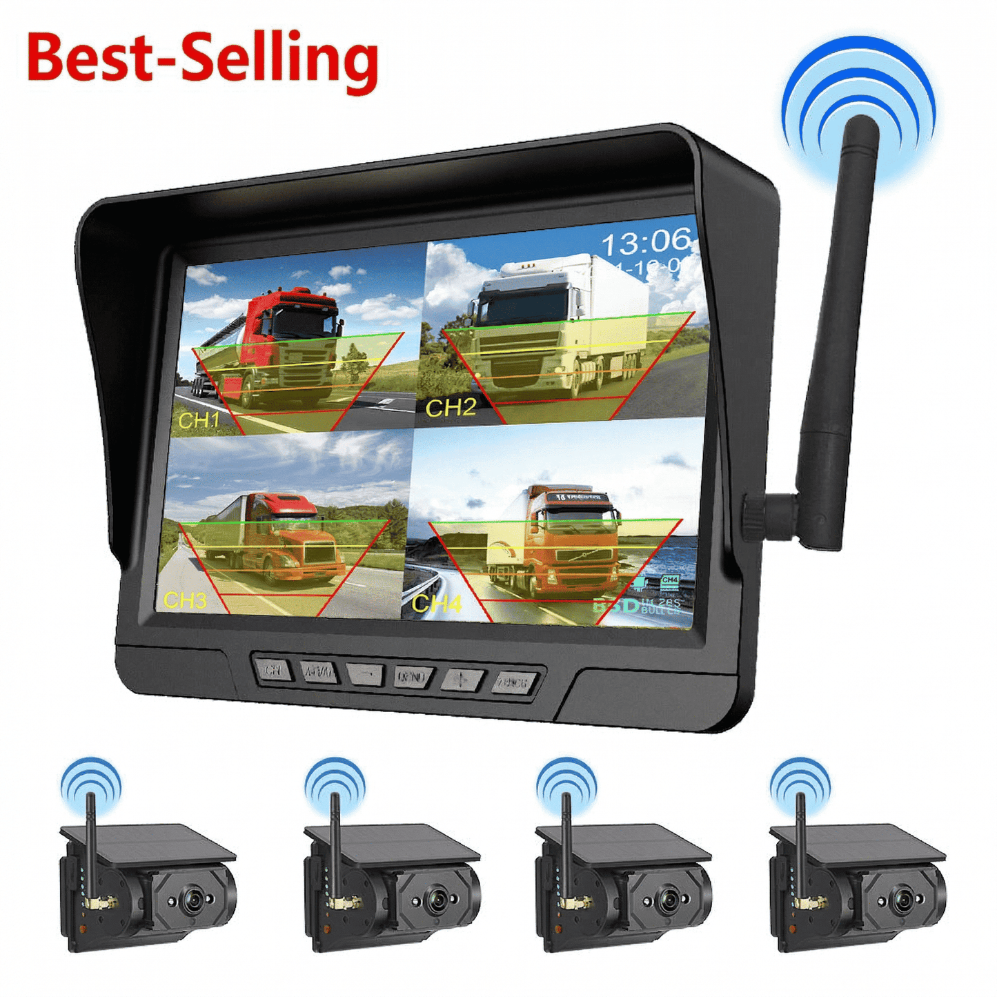 🏆 50 % Rabatt!! 🚛 Kabelloses Rückfahrkamerasystem in 1080p HD