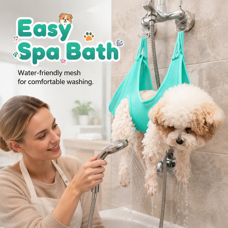 🐾 Pflege-Hängematte für Katzen und Hunde, zum Baden, Krallen schneiden und Pflegen, atmungsaktiv