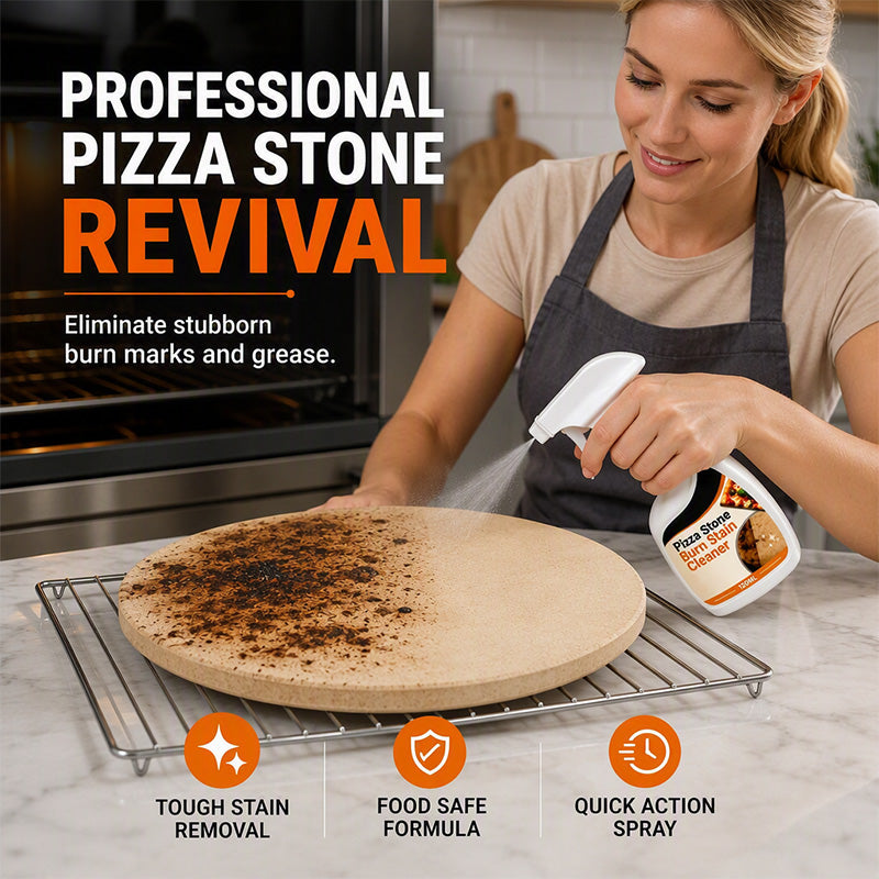 🍕 Starker Pizza-Stein-Fleckenentferner-Spray, für Pizzasteine und Backsteine, entfernt eingebrannte Flecken, geruchsneutral