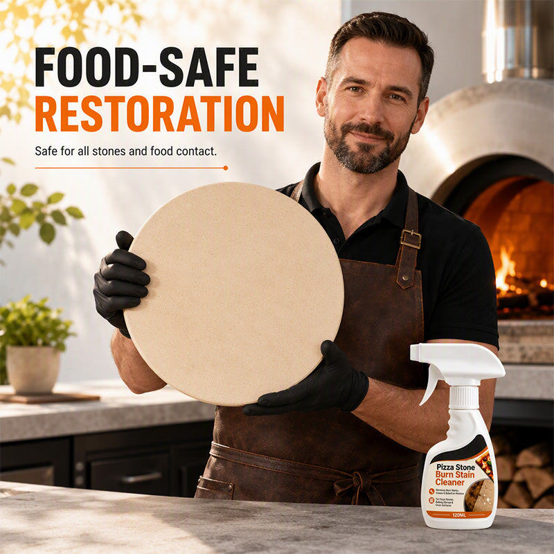 🍕 Starker Pizza-Stein-Fleckenentferner-Spray, für Pizzasteine und Backsteine, entfernt eingebrannte Flecken, geruchsneutral