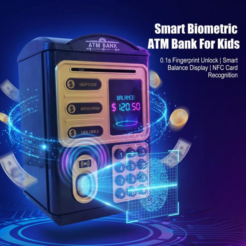 🏧 Automatische ATM-Sparschwein für Kinder mit Passwort