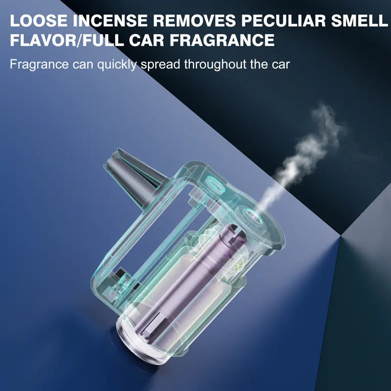 🚗 Tragbarer wasserloser Auto‑Aromadiffusor, akkubetrieben für ätherische Öle im Fahrzeug