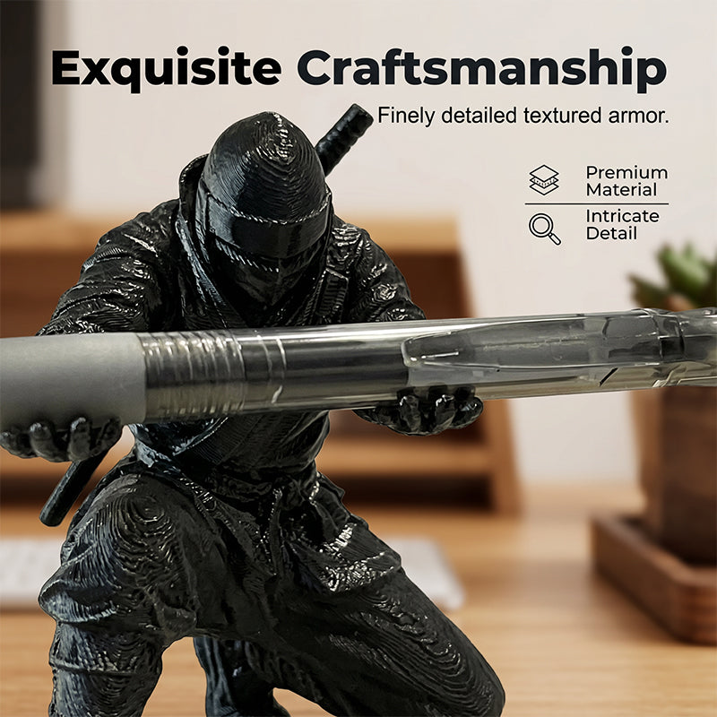 🗡️ Kreativer Stiftehalter in Form eines Ninja-Kriegers, 3D-gedruckt