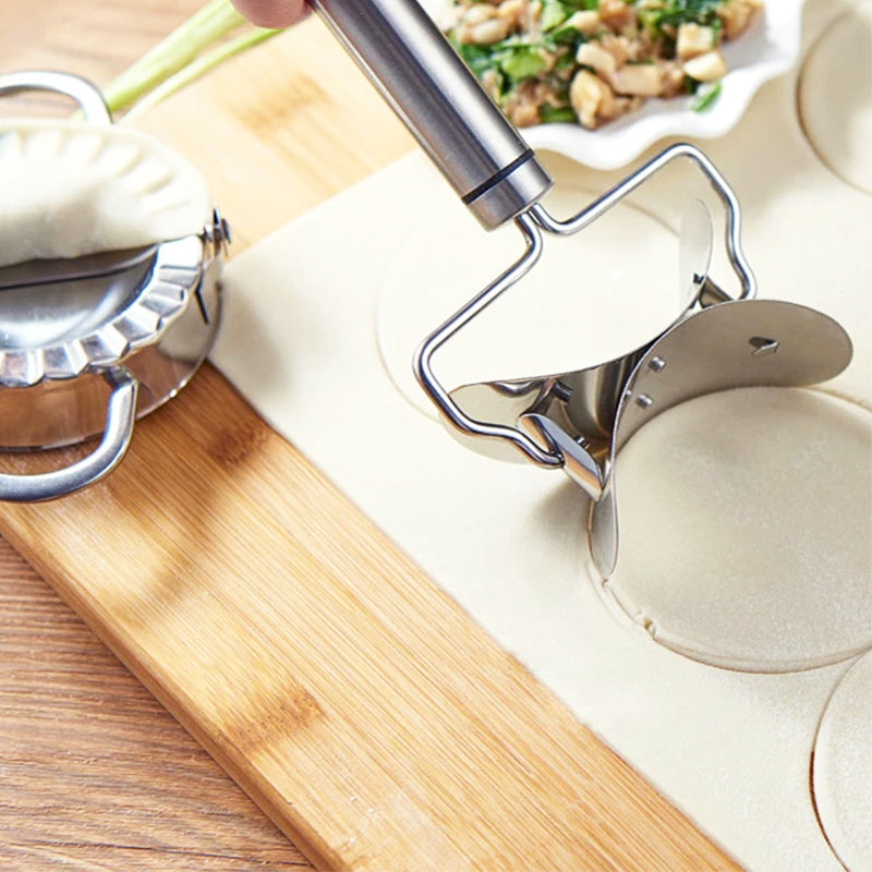 🥟 Spare 50 %! 🔪 Teigtaschenausstecher – Edelstahl, für einfaches und gleichmäßiges Schneiden ✨