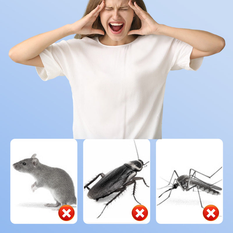 🔥🎁 2+1 GRATIS!!🥳🏠 Verbesserter Ultraschall‑Schädlingsabwehrer, vertreibt Flöhe, Insekten und Nagetiere, steckdosenbetrieben