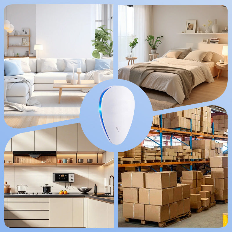 🔥🎁 2+1 GRATIS!!🥳🏠 Verbesserter Ultraschall‑Schädlingsabwehrer, vertreibt Flöhe, Insekten und Nagetiere, steckdosenbetrieben