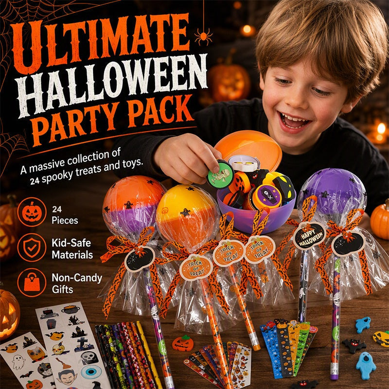 🎃 Halloween-Party-Spielzeug- und Schreibwaren-Sortiment