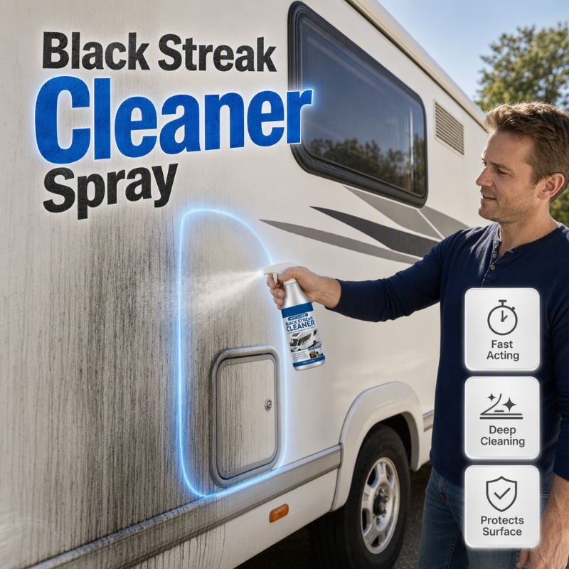 🚐✨ 2+1 GRATIS! Schwarze‑Streifen‑Reinigungsspray, entfernt hartnäckige schwarze Streifen und Verschmutzungen