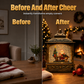 🎄 Weihnachts-Nachtlicht im Vintage-Stil mit Schneefallmotiv