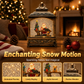🎄 Weihnachts-Nachtlicht im Vintage-Stil mit Schneefallmotiv