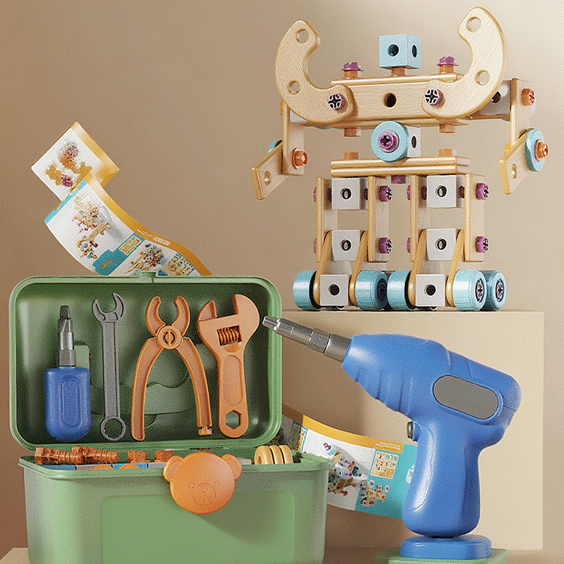 📢📢 JETZT 50 % RABATT!! ⏰🧠 Pädagogisches DIY-Werkzeugset für Kinder