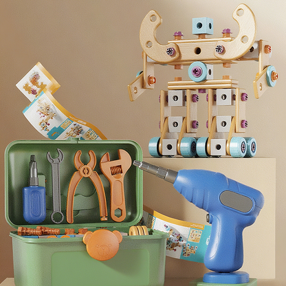📢📢 JETZT 50 % RABATT!! ⏰🧠 Pädagogisches DIY-Werkzeugset für Kinder