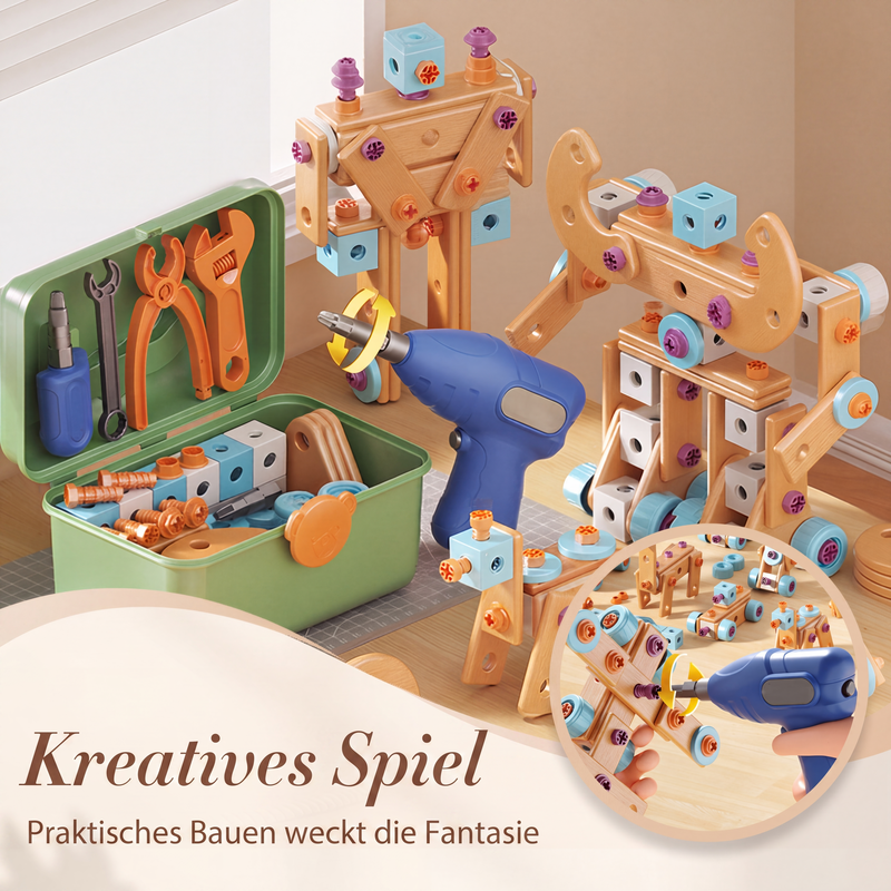 📢📢 JETZT 50 % RABATT!! ⏰🧠 Pädagogisches DIY-Werkzeugset für Kinder