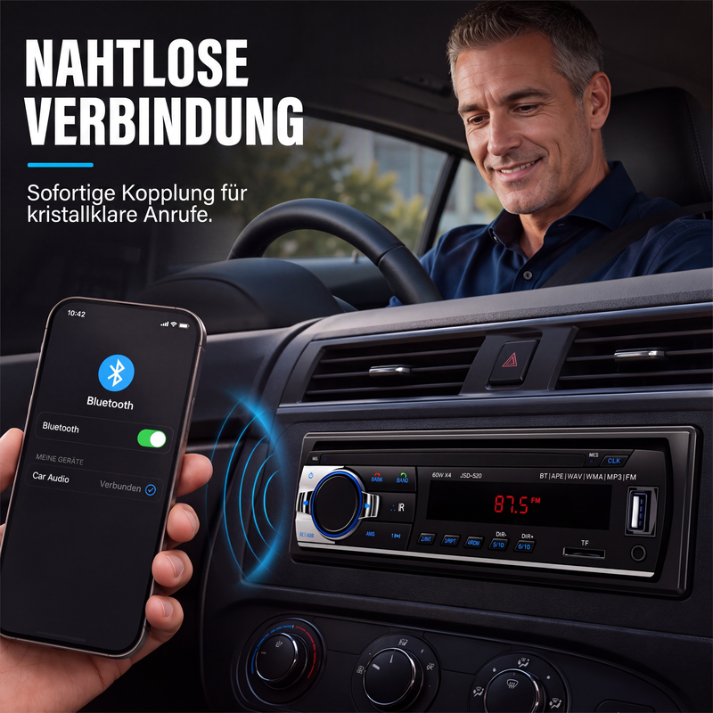 🚗 50% RABATT! 🎵 Bluetooth-Autoradio – Kabelloses Streaming, Freisprechfunktion & einfache Installation – Verwandelt Ihr altes Autoradio in ein modernes System ✨