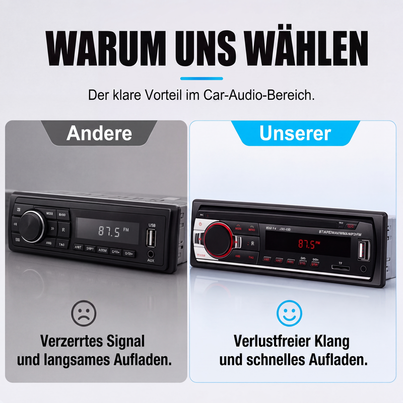 🚗 50% RABATT! 🎵 Bluetooth-Autoradio – Kabelloses Streaming, Freisprechfunktion & einfache Installation – Verwandelt Ihr altes Autoradio in ein modernes System ✨