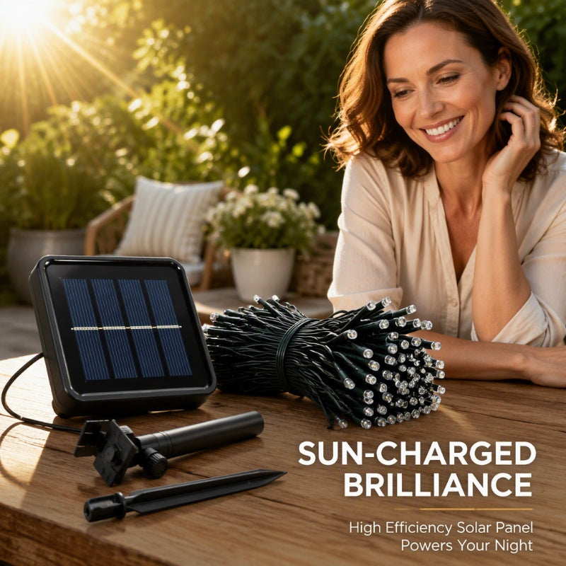 🎁50 % Rabatt! Solar‑Dekor‑Lichterketten 🏠Unverzichtbare Dekoration für den Garten