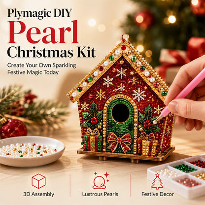 ☃️🎄 3D‑Weihnachts‑Perlenkunst‑Bastelset zum Selbermachen – Kreatives Weihnachts‑DIY für Groß und Klein
