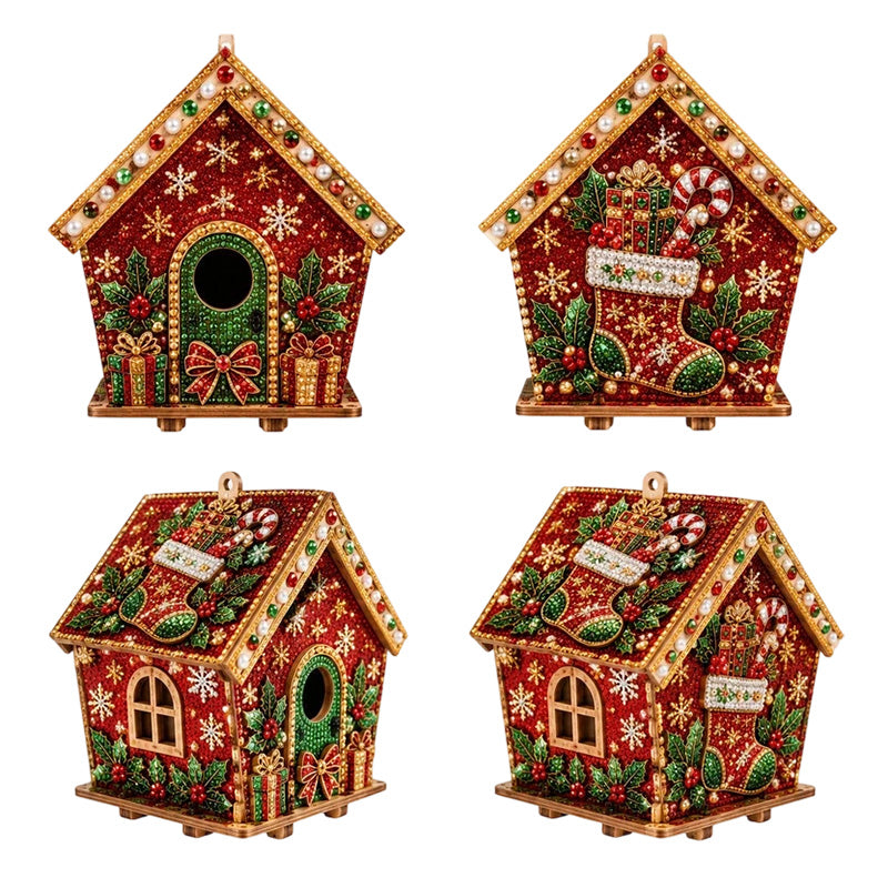 ☃️🎄 3D‑Weihnachts‑Perlenkunst‑Bastelset zum Selbermachen – Kreatives Weihnachts‑DIY für Groß und Klein