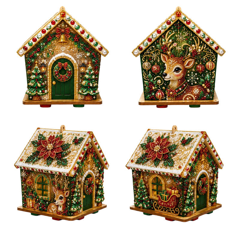 ☃️🎄 3D‑Weihnachts‑Perlenkunst‑Bastelset zum Selbermachen – Kreatives Weihnachts‑DIY für Groß und Klein