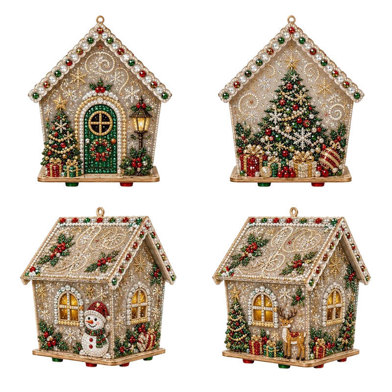 ☃️🎄 3D‑Weihnachts‑Perlenkunst‑Bastelset zum Selbermachen – Kreatives Weihnachts‑DIY für Groß und Klein